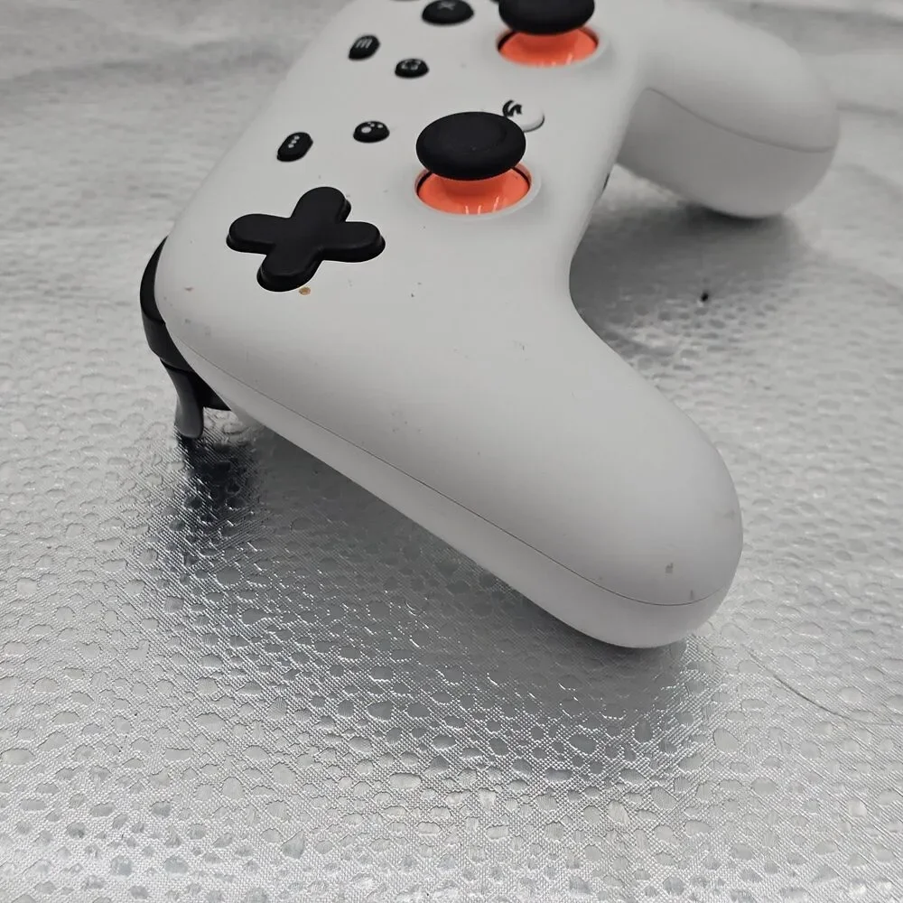 Google Stadia H2B White Bluetooth Premier Edition Controller w/ Type C Cable
